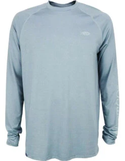 Aftco Yurei Performance Long Sleeve Shirt - Slate Heather - Small