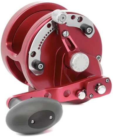 Avet HXJ 5/2 MC Two Speed Lever Drag Casting Reel Red 1 Avet HXJ 5/2 MC Two Speed Lever Drag Casting Reel Red