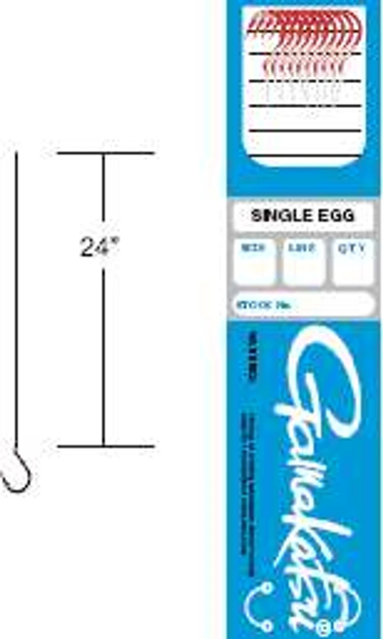 Gamakatsu Single Egg Hooks Snelled Barb On Shank 3 Gamakatsu Single Egg Hooks Snelled Barb On Shank - Image 3