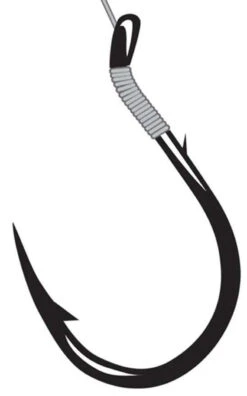 Saltwater Fishing Deals Store 15 Gamakatsu Single Egg Hooks Snelled Barb On Shank