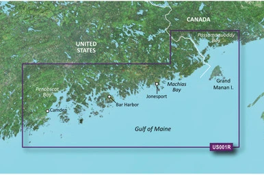 Garmin VUS001R BlueChart G3 Vision HD - North Maine 1 Garmin VUS001R BlueChart G3 Vision HD - North Maine