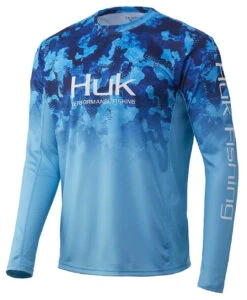 Huk Icon X Refraction Camo Fade Long Sleeve Shirt - San Sal - 2XL