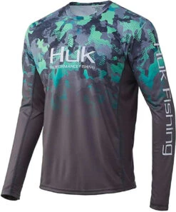 Huk Icon X Refraction Camo Fade Long Sleeve Shirts