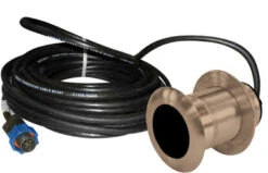 Lowrance B117-DT-BL B117 0 Degree Depth/Temp Transducer W/ Blue Conn.