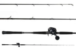 Ocean Tackle International Pitch Black Inshore OTI-PBI701HFA/Daiwa Lexa LX-HD3000-H-P Combo