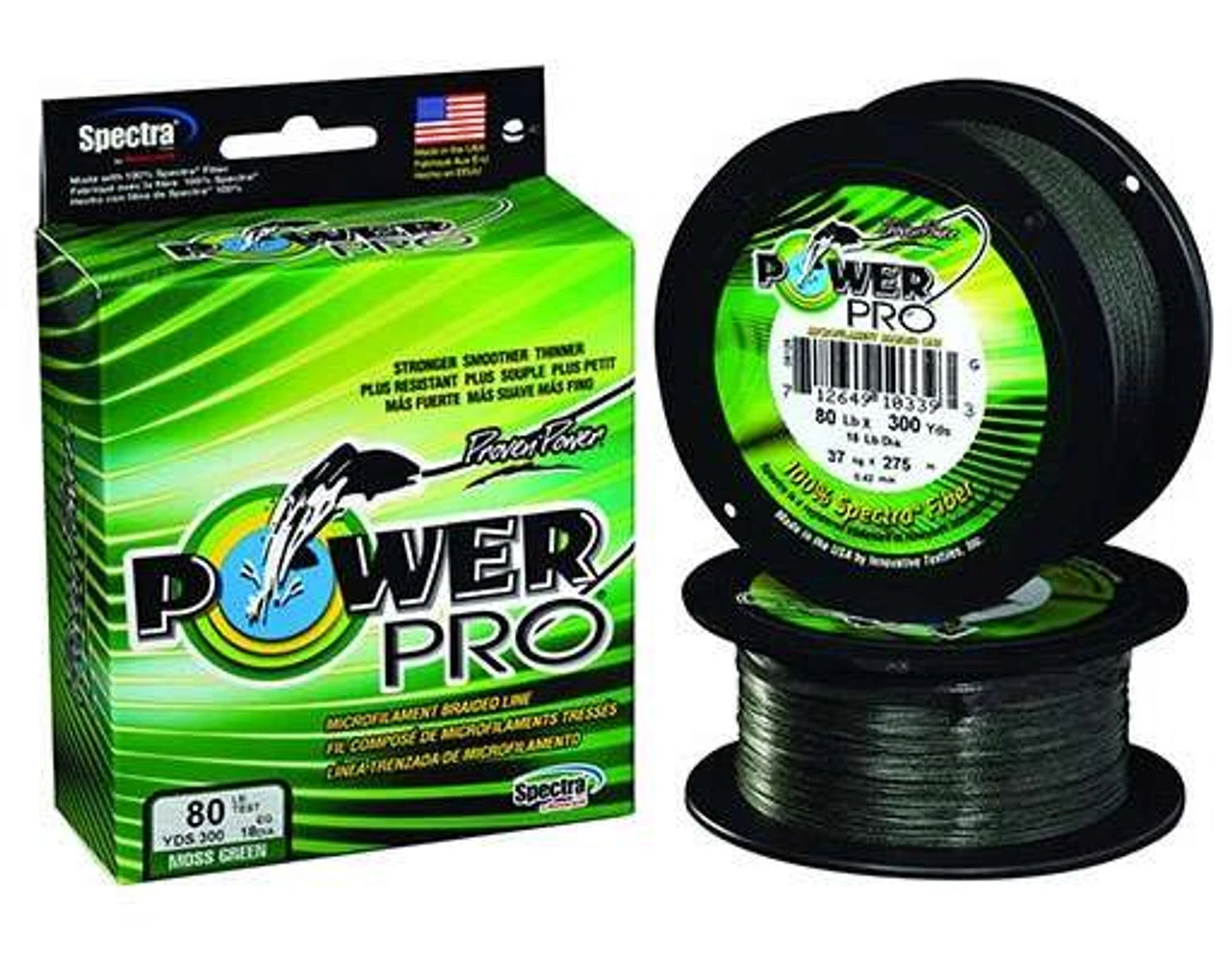 Power Pro PowerPro Braided Spectra Fiber Fishing Line Moss Green 3000 Yds. 1 Power Pro PowerPro Braided Spectra Fiber Fishing Line Moss Green 3000 Yds.