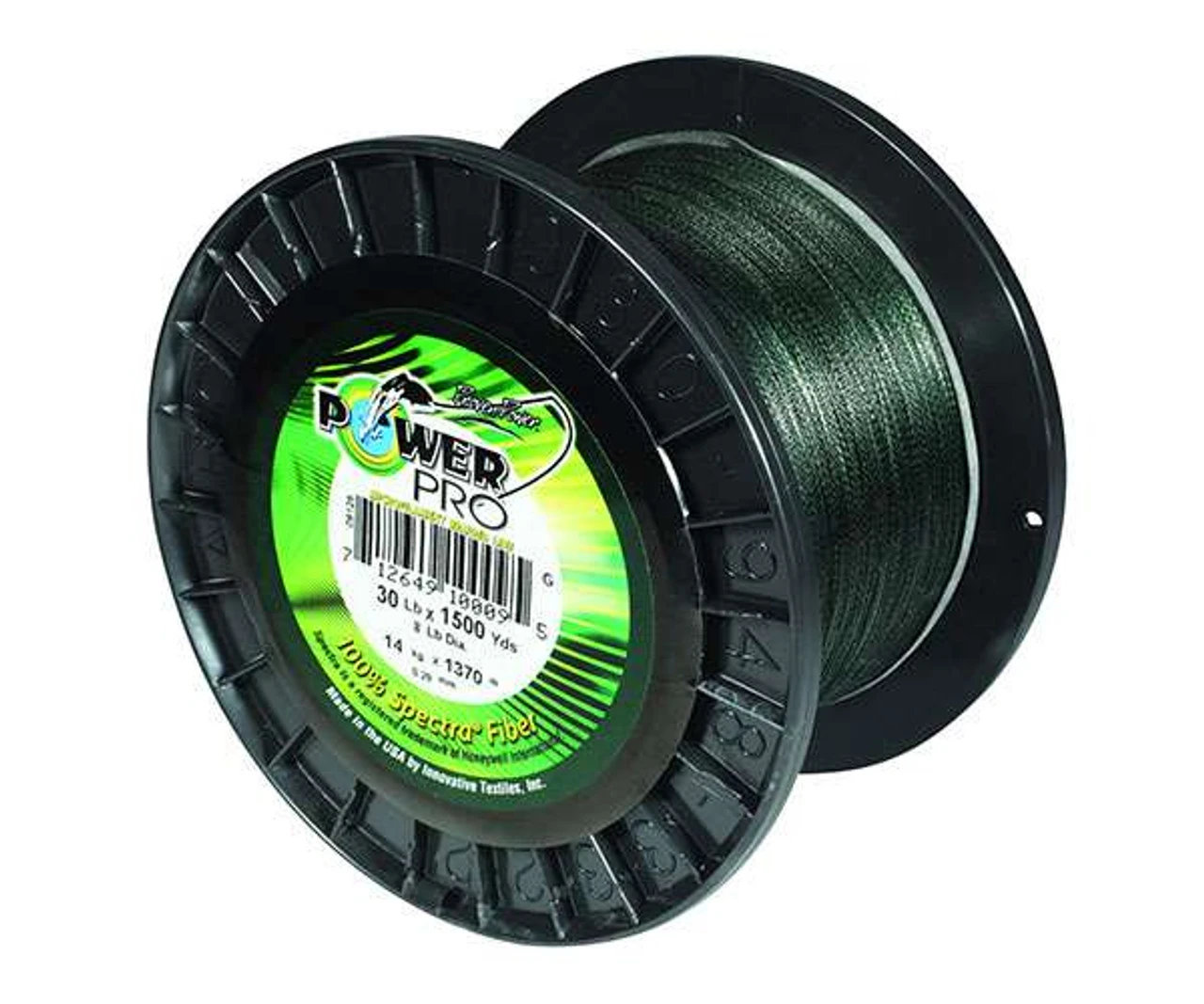 Power Pro PowerPro Braided Spectra Fiber Fishing Line Moss Green 3000 Yds. 2 Power Pro PowerPro Braided Spectra Fiber Fishing Line Moss Green 3000 Yds. - Image 2