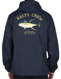 Salty Crew Ahi Mount Snap Jacket - Navy - Large -Saltwater Fishing Deals Store salty crew ahi mount snap jacket navy l 34447.1651421713