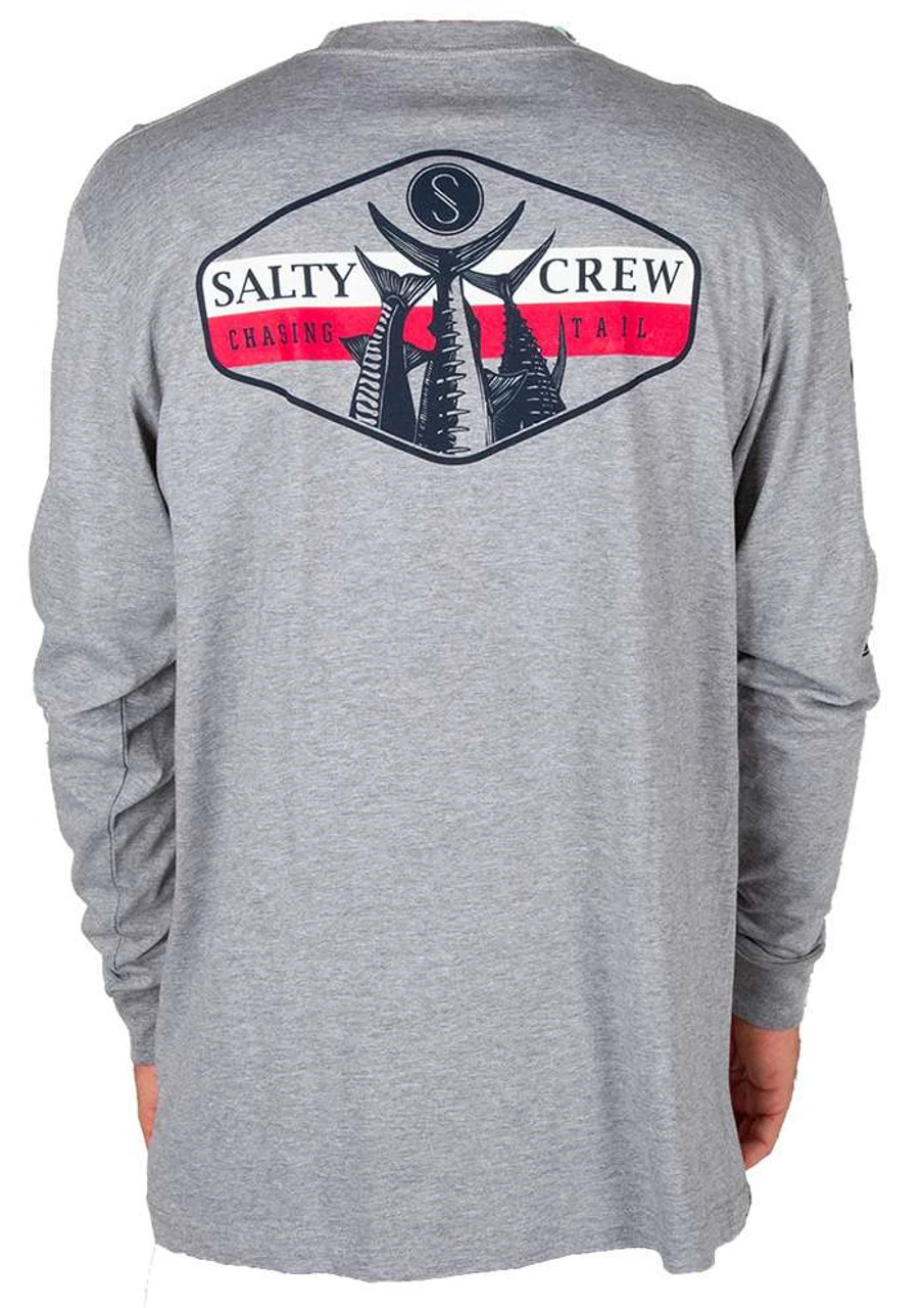 Salty Crew High Tail Premium Long Sleeve Tee - Athletic Heather 1 Salty Crew High Tail Premium Long Sleeve Tee - Athletic Heather