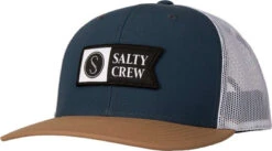Salty Crew Pinnacle 2 Retro Trucker Hat - Indigo/Tan