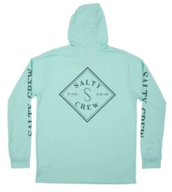 Salty Crew Tippet Pocket Hood Tech Tee - Seafoam - X-Large