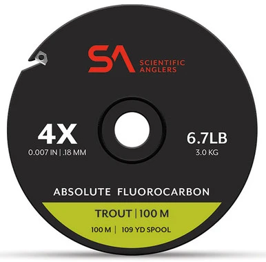 Scientific Anglers Absolute Fluorocarbon Trout Tippet - 100M 1 Scientific Anglers Absolute Fluorocarbon Trout Tippet - 100M