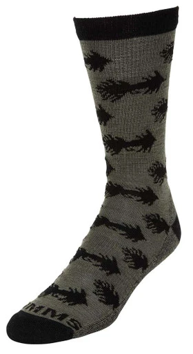 Simms Daily Sock - Woolly Bugger Moss - Medium 1 Simms Daily Sock - Woolly Bugger Moss - Medium