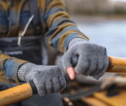 Simms Wool Half Finger Mitt - Steel -Saltwater Fishing Deals Store simms wool half finger mitt steel 32027.1651422259