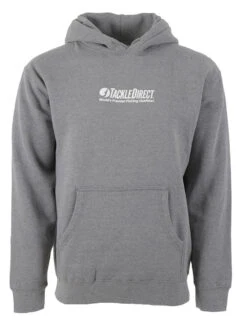 TackleDirect TDLH-GH TD Logo Hoody Gun Metal Heather - Size X-Large