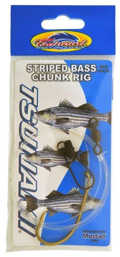 Tsunami Striped Bass Chunk Rig W/ Circle Hook