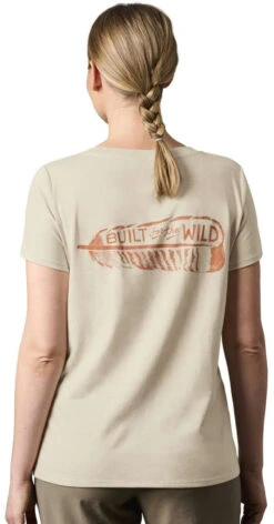 Yeti Womens Turkey Feather Short Sleeve V-Neck