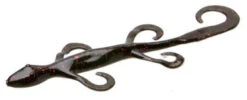 Zoom Lizard Bait - 6in - Black Red Glitter